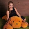 Велика м'яка іграшка Собака Тузік 140 см медовий - Зображення 2