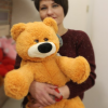 М'яка іграшка ведмідь Бублик 77 см медовий - Зображення 2