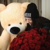 М'яка іграшка Ведмідь Аліна Бублик 110 см персиковий - Зображення 2