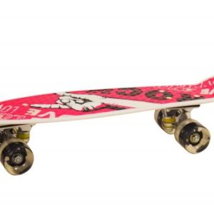 Пенні Борд з світяться колесами "Rock" (малиновий)