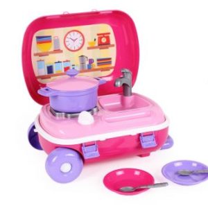 Кухня з посудом в валізі ТехноК