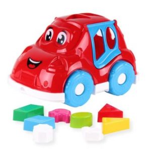 Машинка-сортер із фігурками (червона)