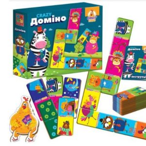 Настільна гра "Crazy KoKo: Доміно Звірята" (укр)