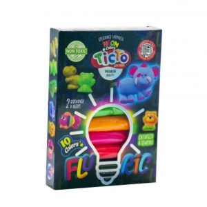 Набір для ліплення "Fluoric", 10 кольорів (укр)