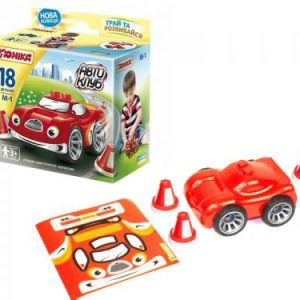 Іграшка-конструктор "Автоклуб", 18 деталей (червоний)