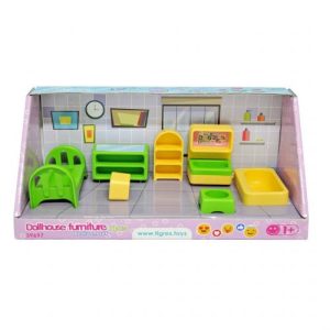 Набір меблів для ляльок (спальня) 7 деталей