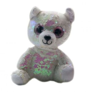 М'яка іграшка "Глазастік" в пайєтках (ведмідь)
