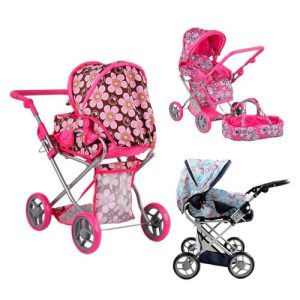 Коляска для ляльок, мікс принтів