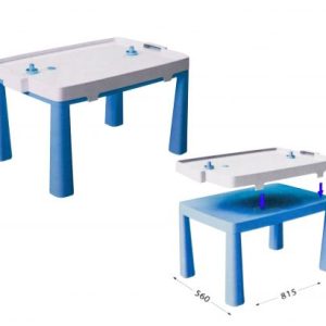 Пластиковий стіл з насадкою для аерохоккея (синій)