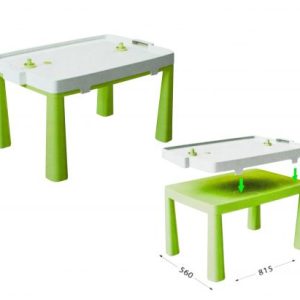 Пластиковий стіл з насадкою для аерохоккея (салатовий)