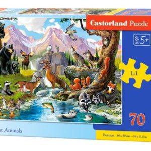 Пазли "Лісові тварини", 70 елементів
