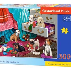 Пазли "Цуценята в спальні", 300 елементів