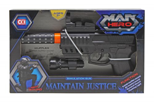 Пістолет з глушником "Man Hero"