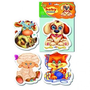 Бебі пазли "Домашні вихованці"