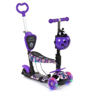 Самокат з ручкою "Best Scooter" (фіолетовий)