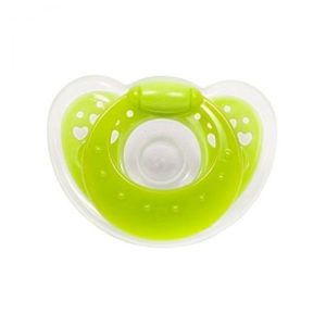 Пустушка силіконова кругла від 3 місяців (салатовий)