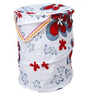 Кошик для іграшок біла абстракція