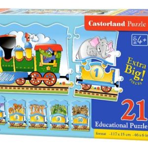 Пазли Еducational "Поїзд", 21 елемент