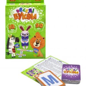 Карткова гра "Веселі літери", укр