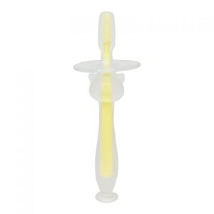 Зубна щітка з обмежувачем, жовтий