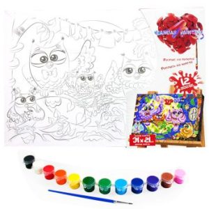 Розпис на полотні "Совушки"