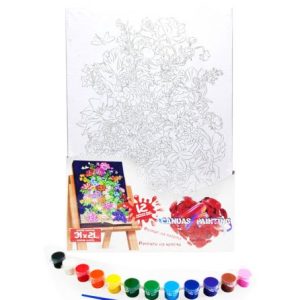 Розпис на полотні "Квіти"