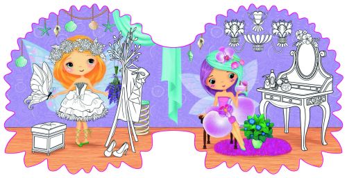 Книжечка-розмальовка "Квіткові феї. Астра" 48 наклейок, укр