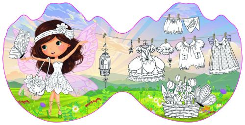 Книжечка-розмальовка "Квіткові феї. Тюльпанів" 57 наклейок, укр