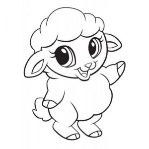 Розпис по полотну "Баранчик"