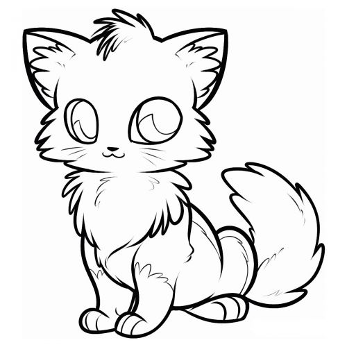 Розпис по полотну "Котик"