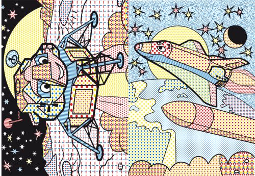 Великі водні розмальовки "У космосі" (укр)