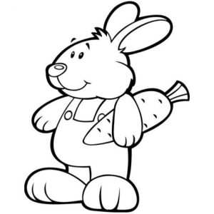 Розпис по полотну "Зайка"