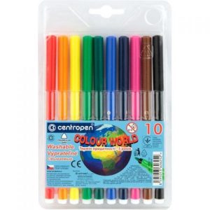 Фломастери на водній основі кольорові, 10 шт