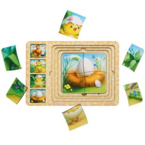 Сортер-пазл "Етапи розвитку курочки"