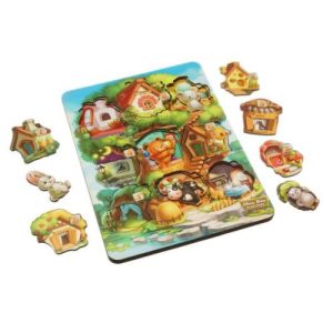 Вкладиш "Де чий будиночок на дереві?"