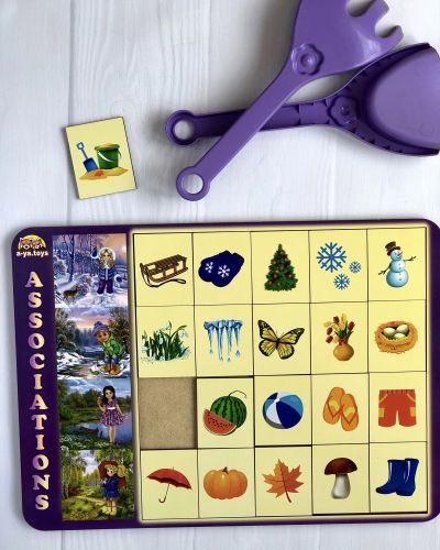 Дерев'яна гра "Асоціації", пори року