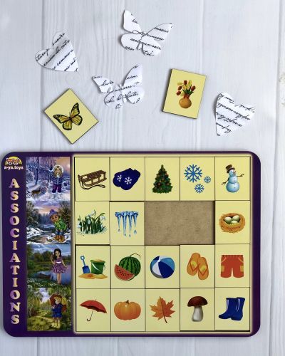 Дерев'яна гра "Асоціації", пори року
