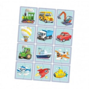 Пазл "Половинки. Види транспорту"