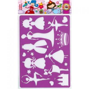 Трафарет пластиковий "Принцеси"