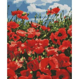 Алмазна мозаїка "Дивовижні маки"
