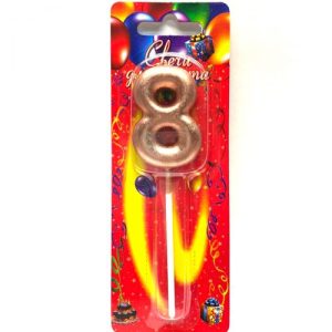 Свічка декоративна "Цифра 8"