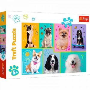 Пазли "Смішні цуценята", 100 елем.