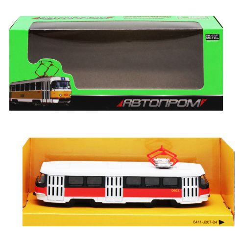 Трамвай "Автопром", червоний