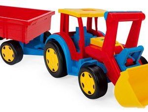 Трактор каталка з ковшем та причіпом "Гігант"