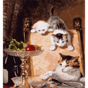 Картина за номерами "Прихильники сиру"