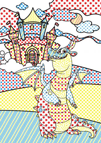 Книга "Чарівні водяні розмальовки. Дракони", укр