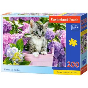 Пазли "Кошеня у кошику", 200 елементів