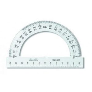 Транспортир прозорий