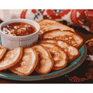 Картина за номерами "Оладки з варенням" ★★★