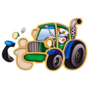 Контурний пазл "Трактор"